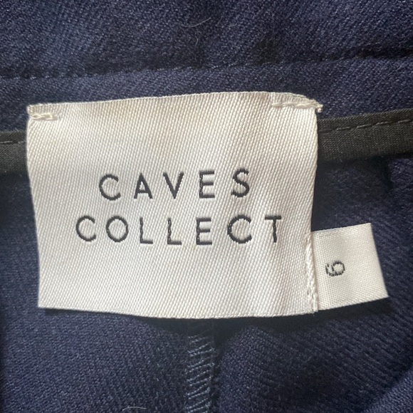 Caves Collect Lucie Wide Leg Cropped Wool Pants, Size 0 - Picture 4 of 4